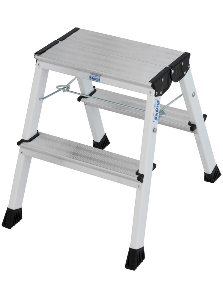 KRAUSE Rolly schodki jezdne dwustronne składane 2x2 (białe)